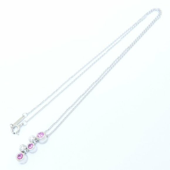 TIFFANY Silver Diamond Necklace - Picture 3 of 8